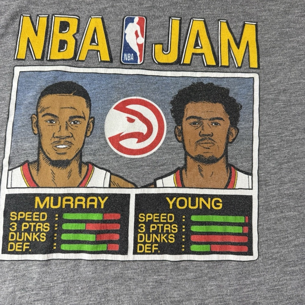 Homage Vintage Atlanta Hawks NbBA Jam Basketball T-Shirt Size‎ Extra Large - Picture 2 of 6